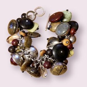 Silpada Chunky Charm Bracelet Vintage Retired